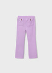 Flared Leggings with Pockets in Lilac