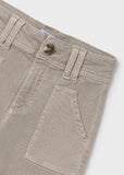 Mayoral Flared Twill Pants in Sepia