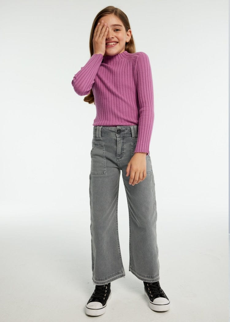 Mayoral Usa Inc Mayoral Flared Twill Pants in Shadow - Little Miss Muffin Children & Home