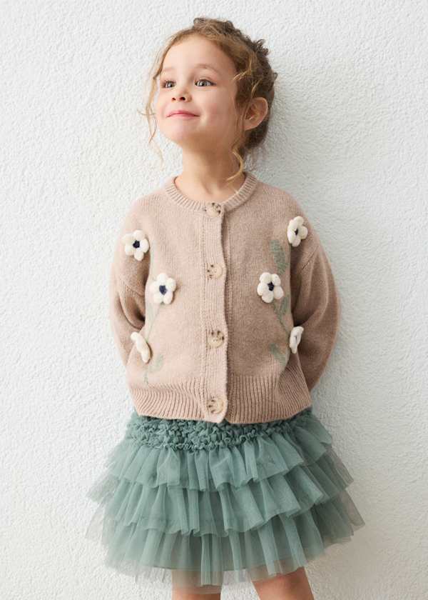 Floral Knit Cardigan