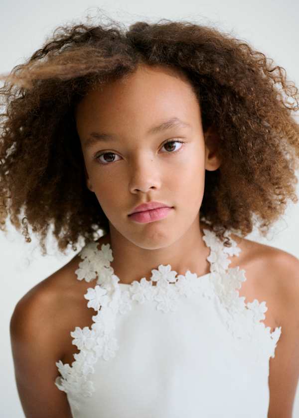 Mayoral Usa Inc Flower Lace Trim Tank Top in White - Little Miss Muffin Children & Home