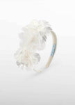 Mikado Flower Headband in Cream