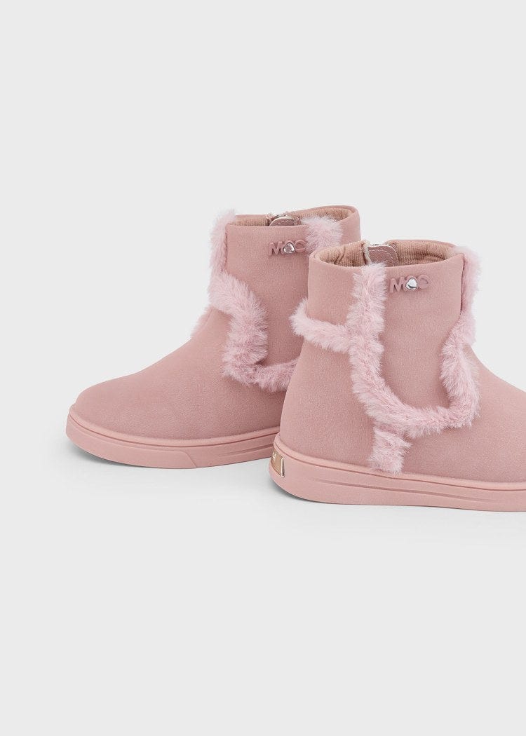 Mayoral Usa Inc Mayoral Faux Fur Boots for Girl in Acid Pink - Little Miss Muffin Children & Home