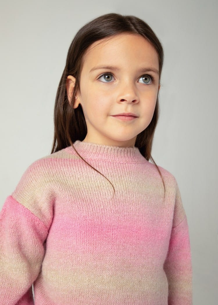 Mayoral Usa Inc Mayoral Gradient Striped Sweater in Camellia - Little Miss Muffin Children & Home