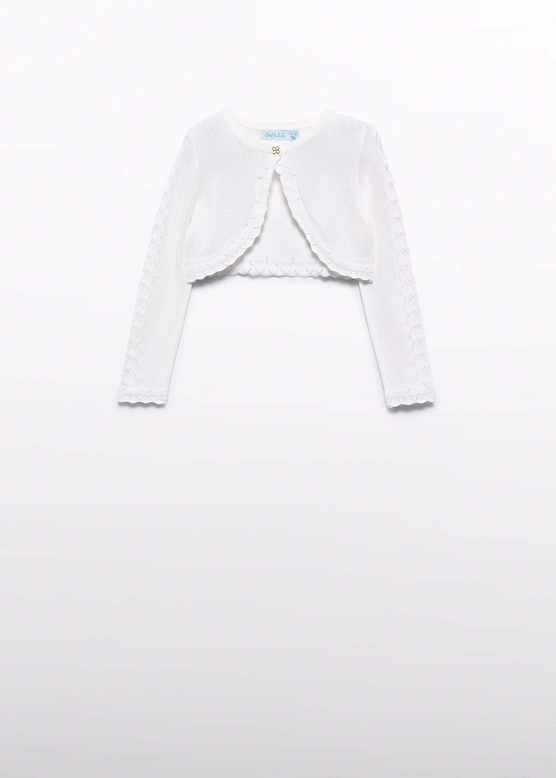 Knit Bolero Cardigan in Cream