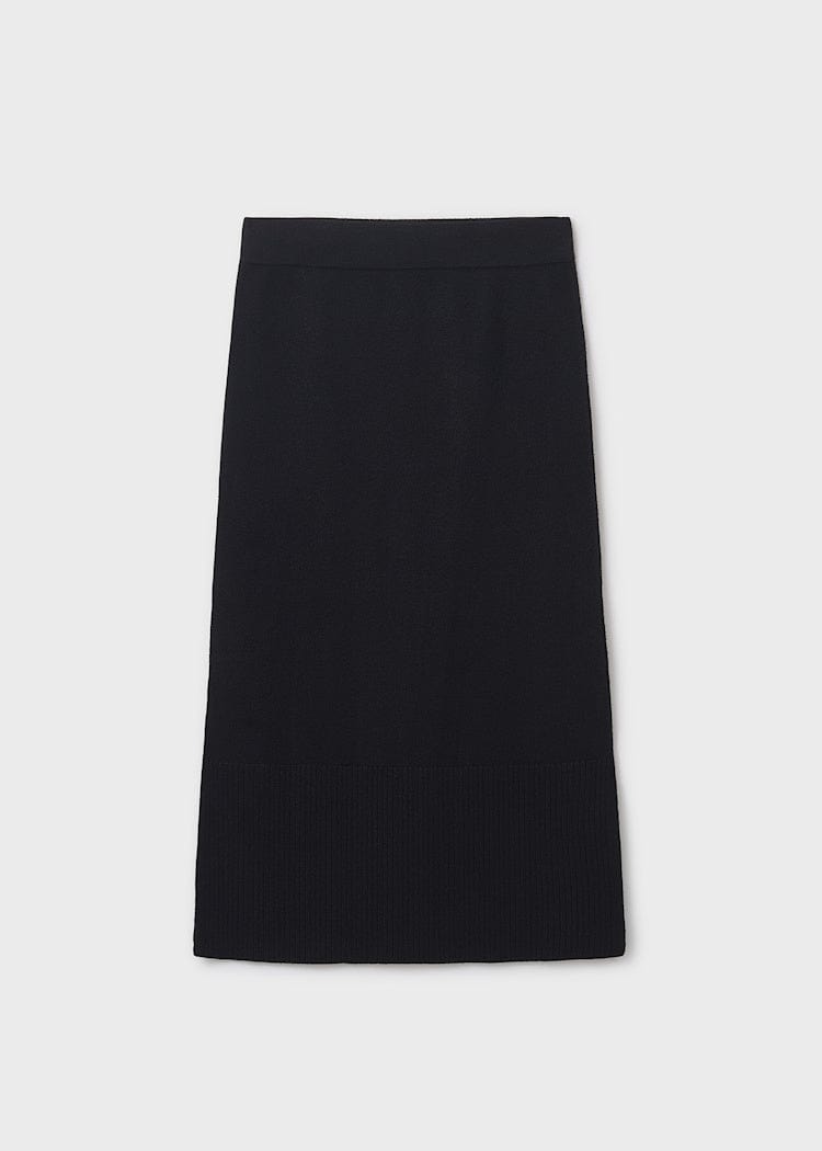 Mayoral Usa Inc Tricot Knit Midi Skirt in Black - Little Miss Muffin Children & Home