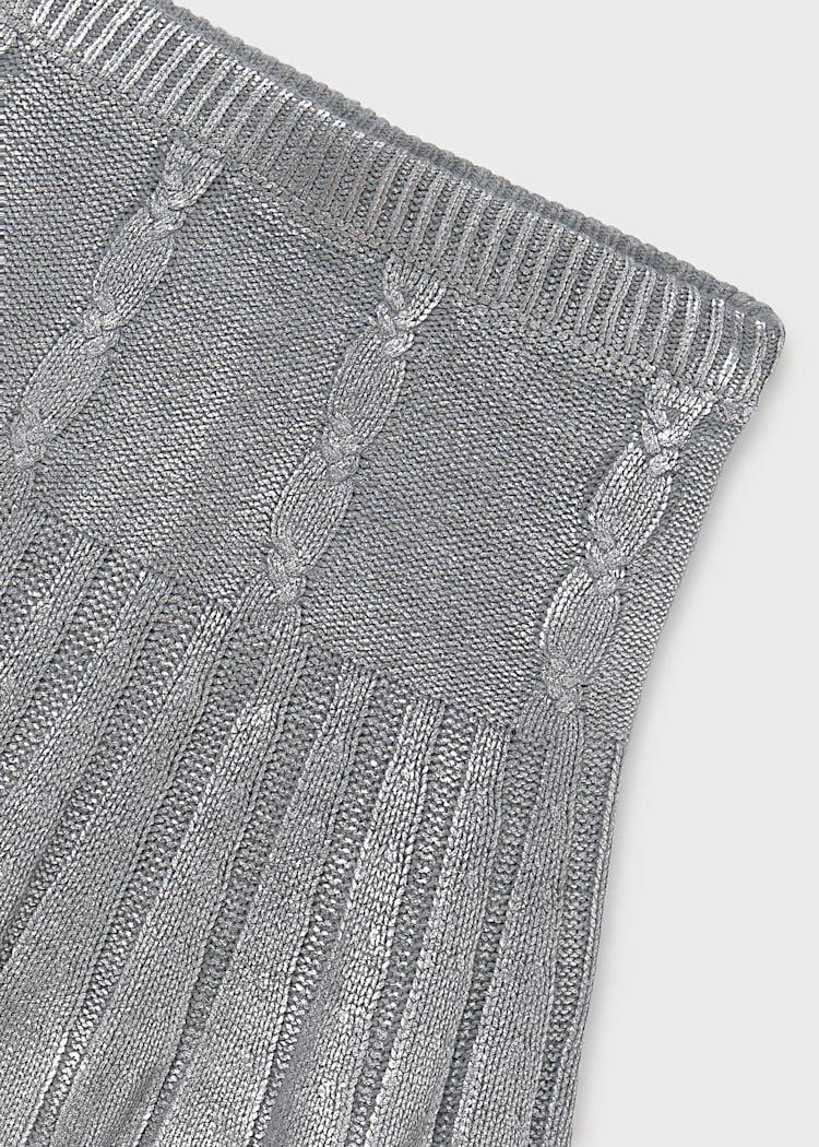 Mayoral Usa Inc Knit Sweater Skirt in Silver - Little Miss Muffin Children & Home