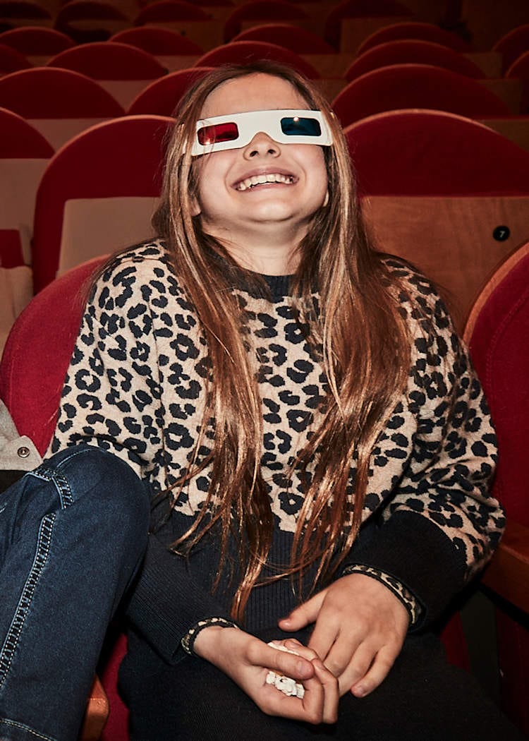 Mayoral Usa Inc Animal Print Sweater in Petroleum - Little Miss Muffin Children & Home