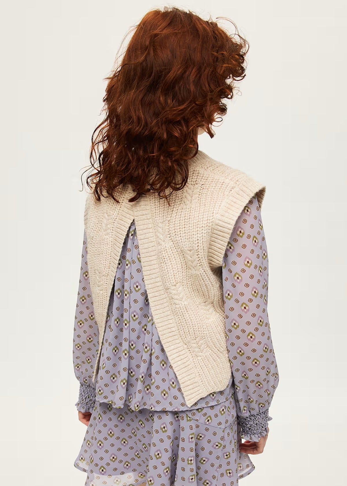 Open Back Knit Sweater Vest, 2 Colors Available