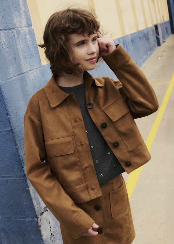 Lightweight Faux Suede Jacket