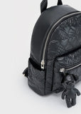 Mayoral Quilted Metallic Backpack in Black