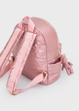 Mayoral Quilted Metallic Backpack in Rose