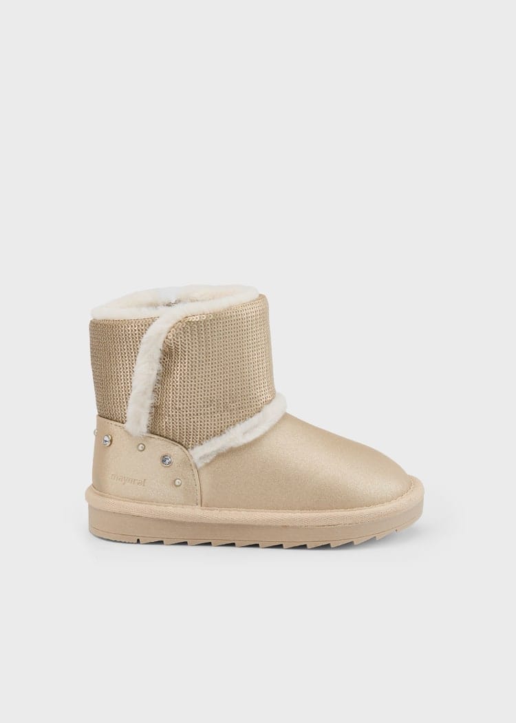 Mayoral Usa Inc Mayoral Metallic Sequin Boots in Gold - Little Miss Muffin Children & Home