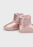 Mayoral Metallic Sequin Boots in Gold Pink