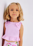 Mayoral Usa Inc Mayoral Printed Peplum Top in Mauve - Little Miss Muffin Children & Home