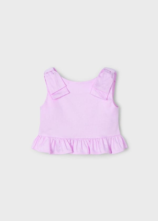 Mayoral Usa Inc Mayoral Printed Peplum Top in Mauve - Little Miss Muffin Children & Home