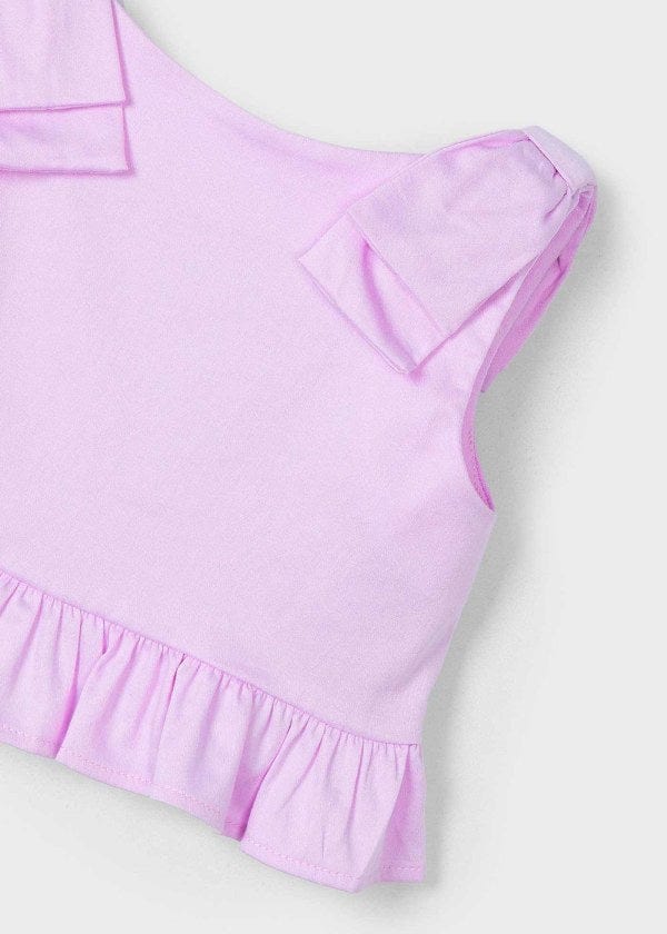 Mayoral Usa Inc Mayoral Printed Peplum Top in Mauve - Little Miss Muffin Children & Home