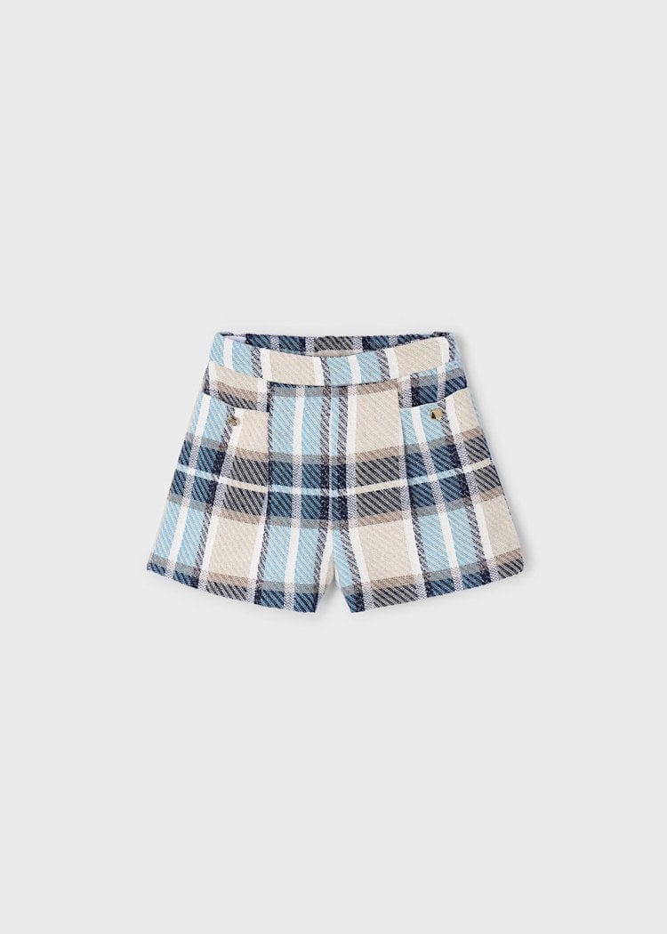 Dressy Plaid Shorts in Navy Little Miss Muffin Children Home