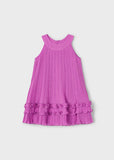 Mayoral Pleated Sleeveless Dress in Orchid