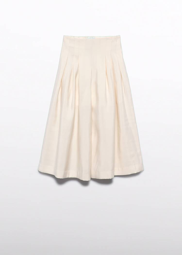 Pleated Wide Leg Pants