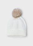 girl pom pom beanie hat