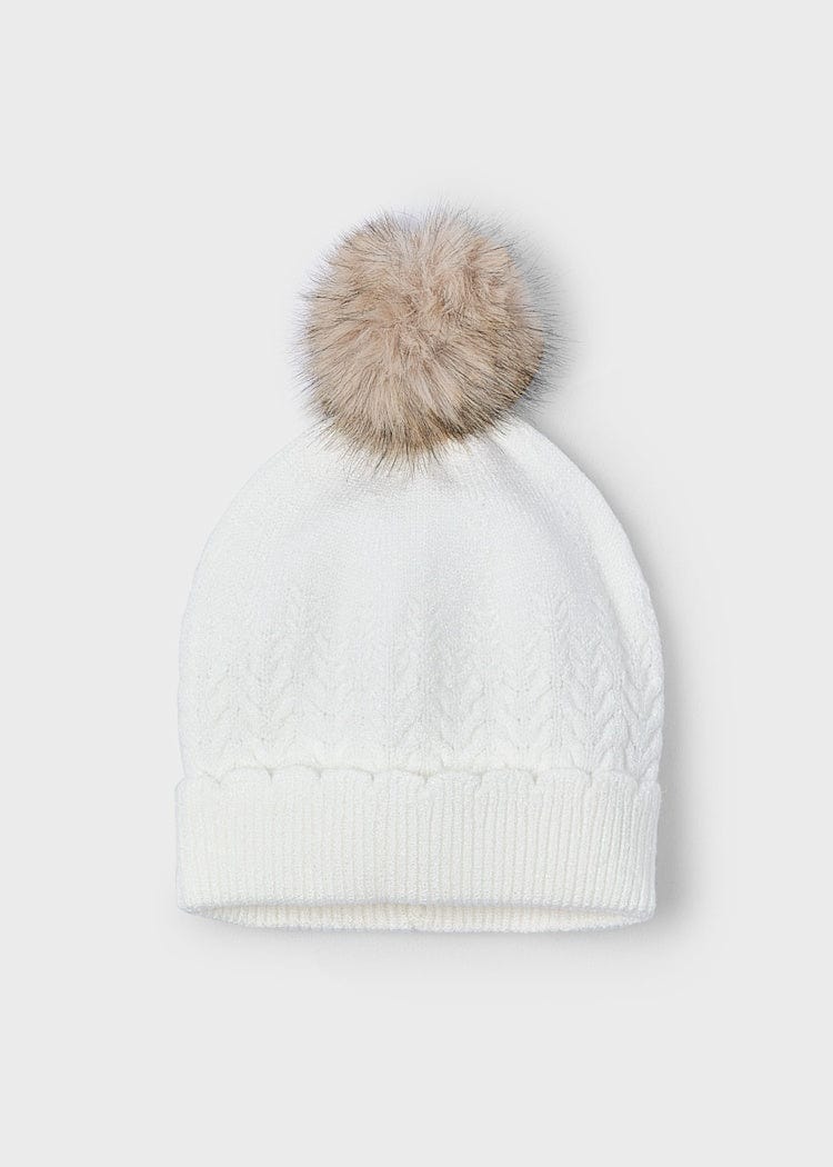 girl pom pom beanie hat