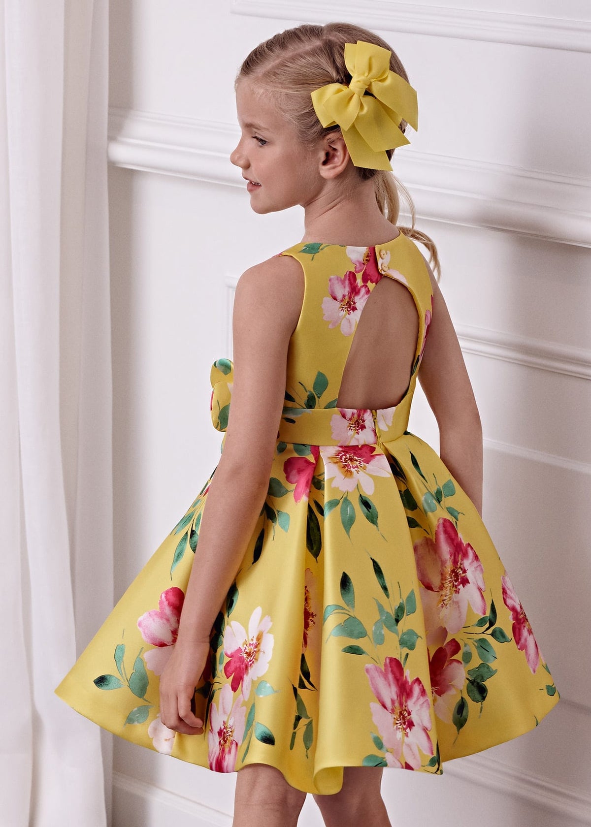 Abel & Lula Abel & Lula Print Mikado Dress - Little Miss Muffin Children & Home