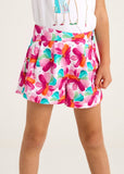 Mayoral Floral Printed Shorts in Magenta