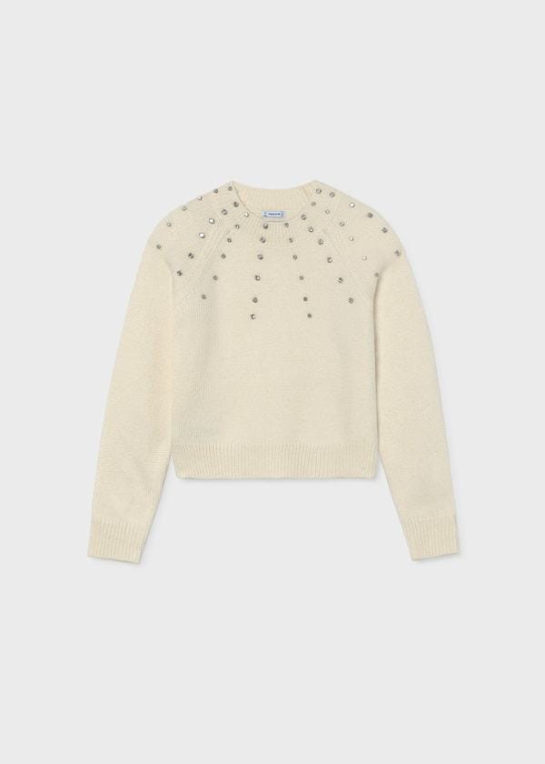 Rhinestone Studded Sweater