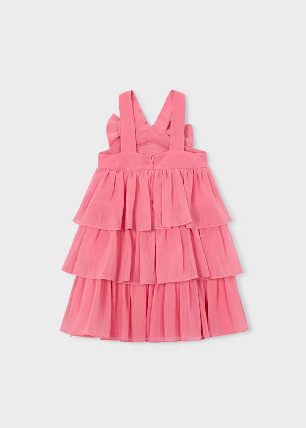 Mayoral Usa Inc Tiered Ruffle Halter Dress in Camellia - Little Miss Muffin Children & Home