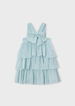 Tiered Ruffle Halter Dress in Lake