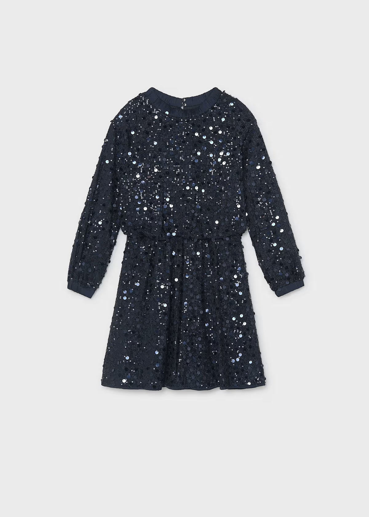 Sequin Dress with Pleated Skirt