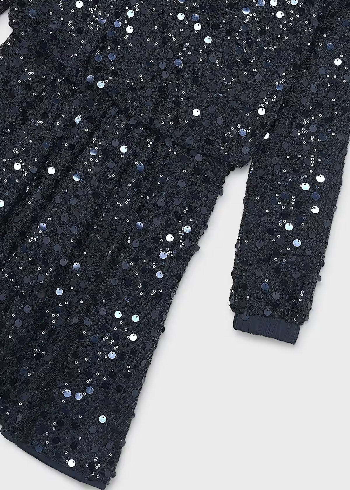 Sequin Dress with Pleated Skirt