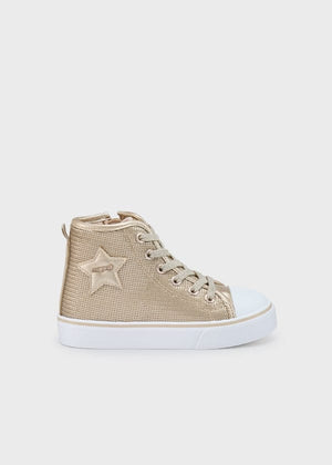 Mayoral Sequin High Top Sneakers