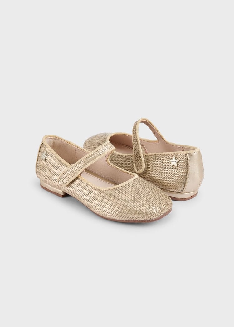 Mayoral Usa Inc Mayoral Sequin Mary Janes in Gold - Little Miss Muffin Children & Home