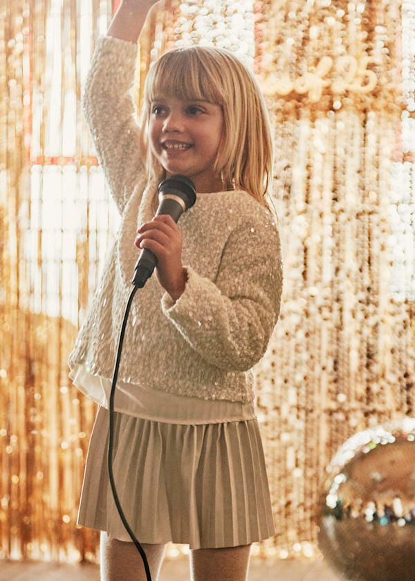 Mayoral Usa Inc Combined 2 Piece Dress with Sequin Top - Little Miss Muffin Children & Home