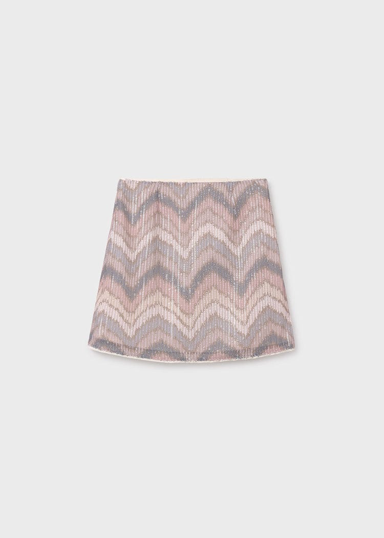 Mayoral Usa Inc Sequin Chevron Pattern Aline Mini Skirt - Little Miss Muffin Children & Home