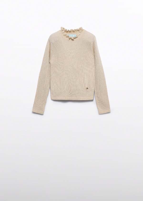 girls ruffle turtle neck