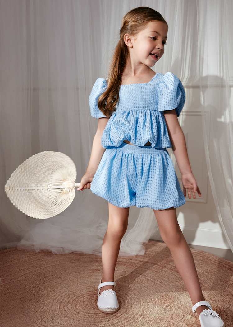 Bubble Top & Shorts Set