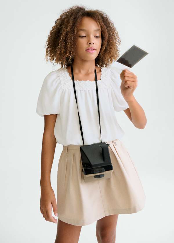 Mayoral Usa Inc Pleated Skort in Sand - Little Miss Muffin Children & Home