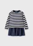 Mayoral Usa Inc Mayoral Sleeveless Dress & Sweatshirt Set in Navy - Little Miss Muffin Children & Home
