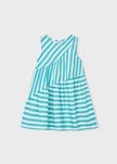 Sleeveless Striped Dress in Oasis