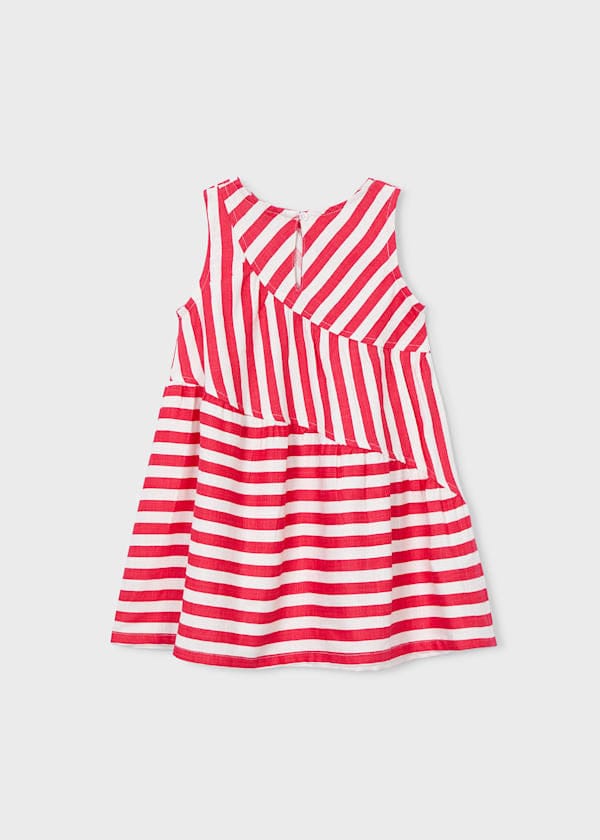 Mayoral Usa Inc Sleeveless Striped Dress in Persimmon - Little Miss Muffin Children & Home