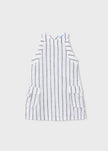 Striped Sleeveless A-Line Dress