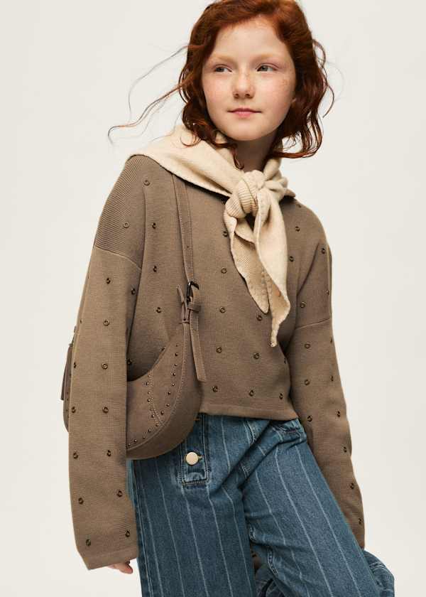 Studded Knit Sweater