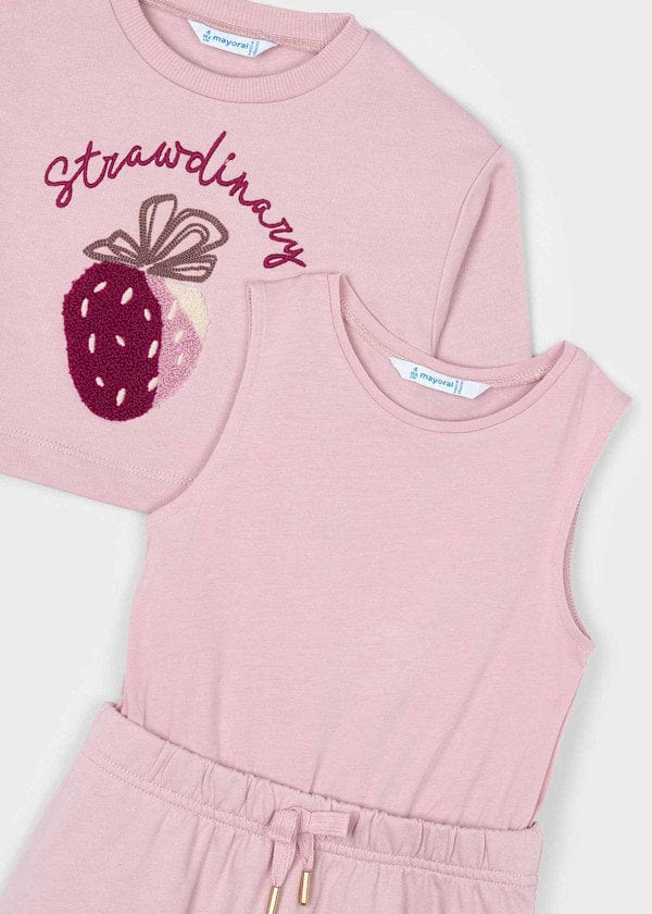 Mayoral Usa Inc 2 Piece Sweatshirt Dress Set with Embroidery - Little Miss Muffin Children & Home