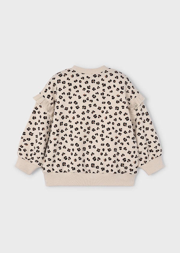 Mayoral Usa Inc Leopard Sweatshirt with Ruffle Trim - Little Miss Muffin Children & Home