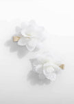 Tulle Hair Clip Set in Cream