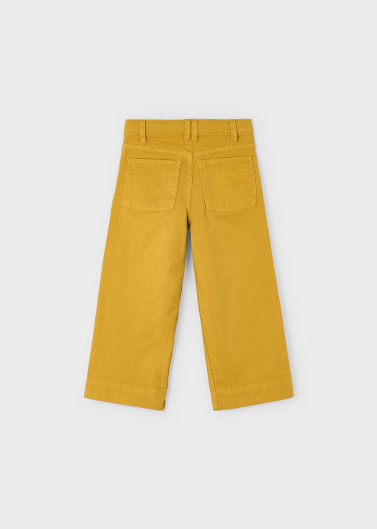 back of cargo pants mustard yellow