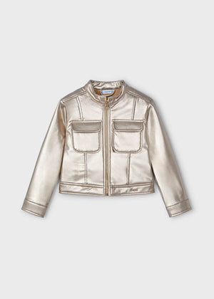 Mayoral Metallic Zip-Up Jacket